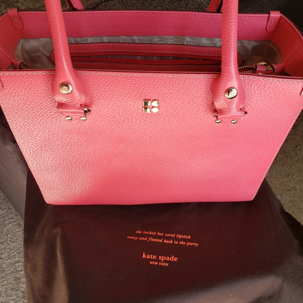 Kate Spade Hot Pink Handbag HARDLY USED